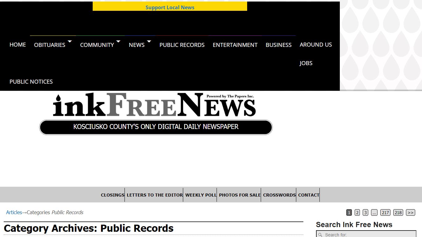 Public Records – InkFreeNews.com